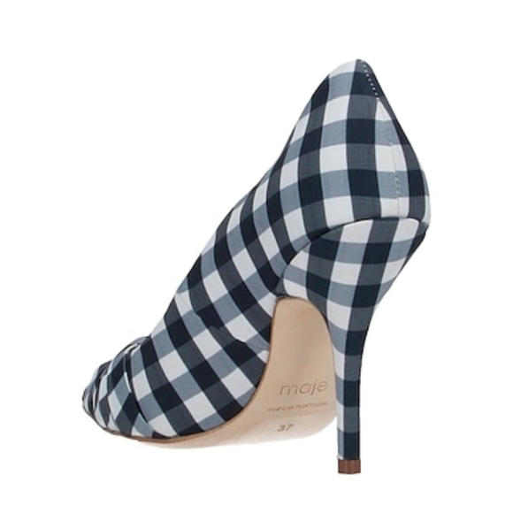 Maje checked twisted pump heels - Picture 4 of 8